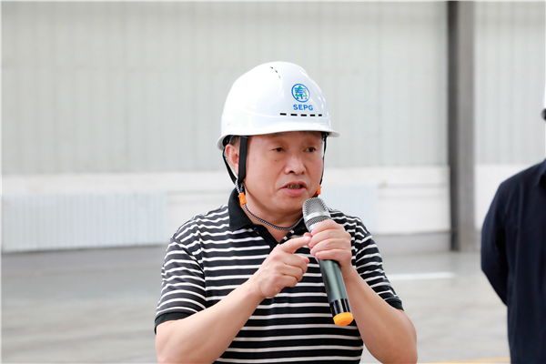 陕西沙巴(中国)体育有限公司官网集团复工复产促增长项目观摩会议与会人员走进大秦国源三秦沙巴(中国)体育有限公司官网秦国园区在榆项目