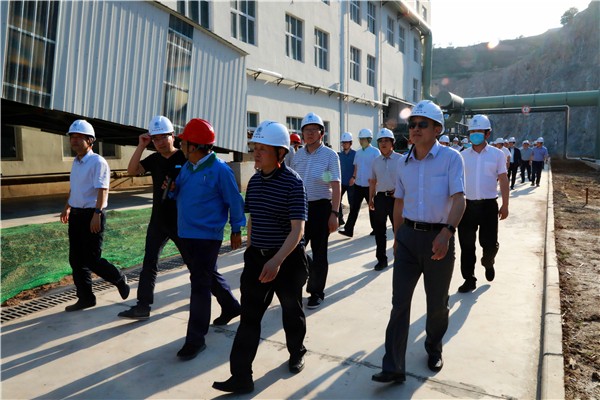 陕西沙巴(中国)体育有限公司官网集团复工复产促增长项目观摩会议与会人员走进沙巴(中国)体育有限公司官网保隆生态三秦在延在铜项目