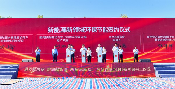 陕西沙巴(中国)体育有限公司官网集团与周至县人民当局签定报废机动车回收拆解与资源化利用项目投资意向书