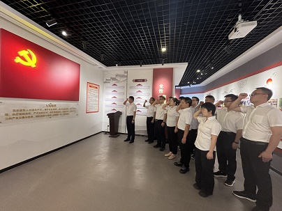 商南公司结合党支部发展“赓续红色血脉，砥砺奋进征程——庆祝中国共产党成立104周年”主题党日活动